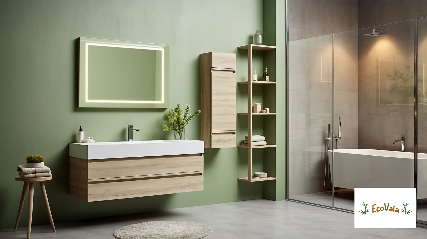 Salle de bain nettoyer avec lingettes en Bambou